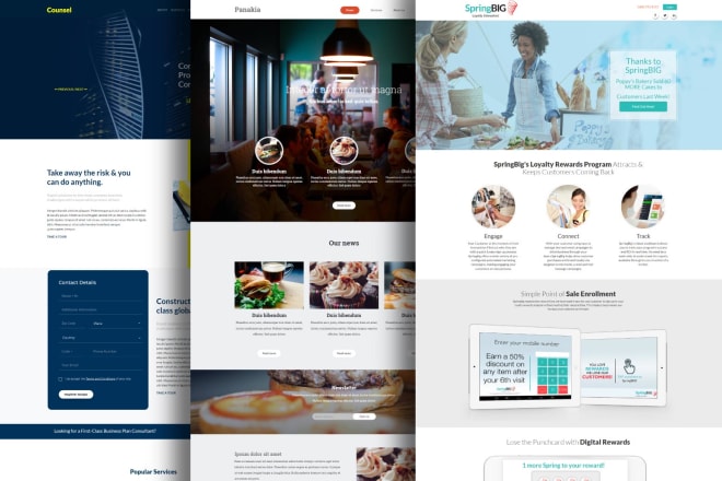 I will design wordpress landing or squeeze page