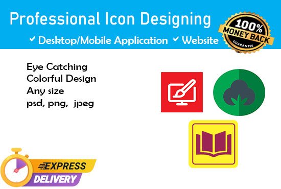 I will design your beautiful icon in 5 hours