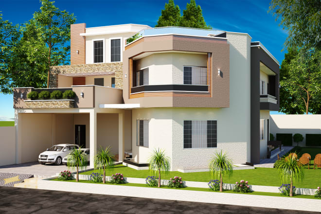 I will design your house,3d elevation