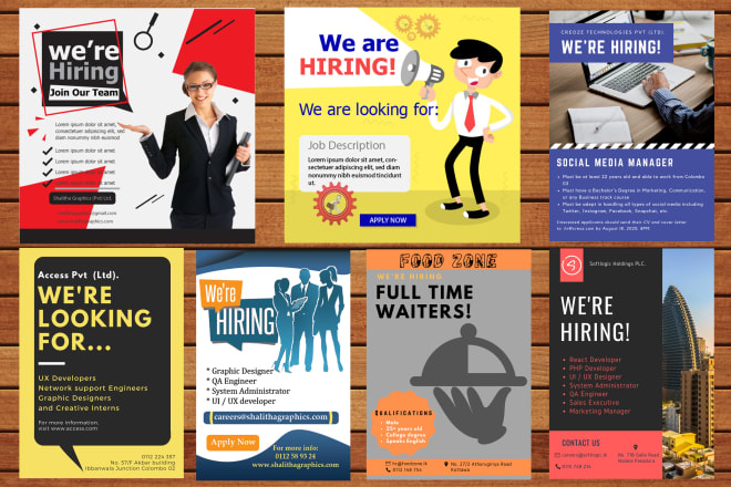 I will design your job ads flyers posters and digital banners