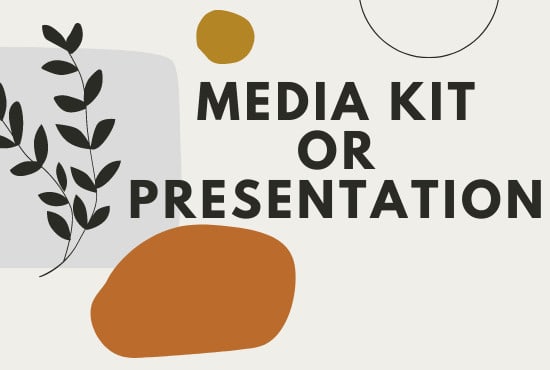 I will design your media kit