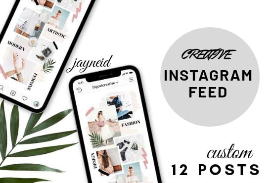 I will design your perfect instagram puzzle feed