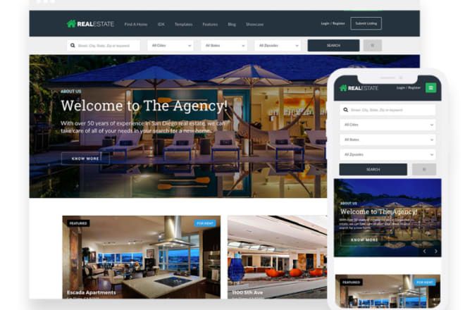 I will design your real estate website in wordpress and seo