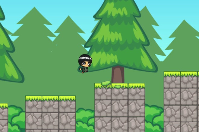 I will develop a 2d platformer game in unity game engine