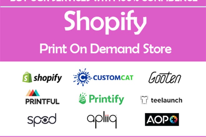I will develop a complete print on demand shopify dropshipping store shopify website