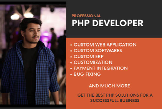 I will develop a professional website using PHP and mysql