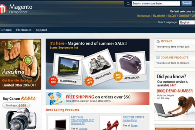 I will develop and design ecommerce magento website