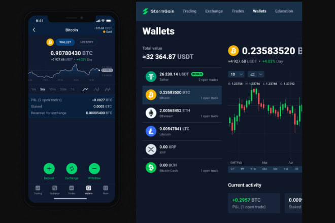 I will develop crypto wallet app, cryptocurrency exchange website