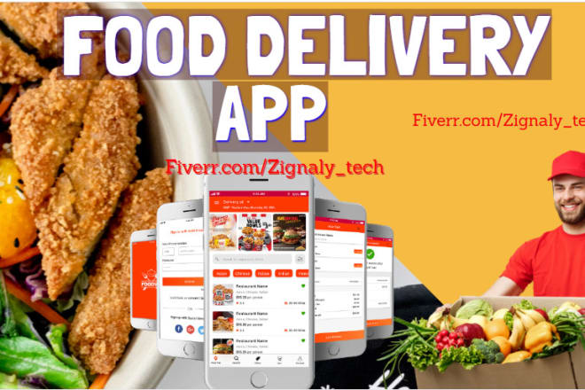 I will develop custom food delivery app, grocery delivery app, fast food delivery app