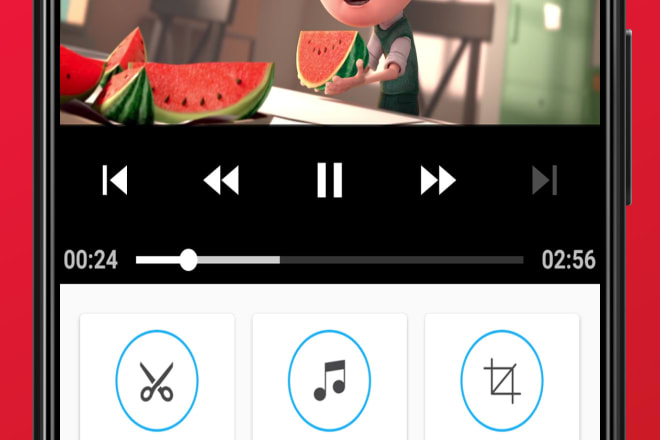 I will develop custom video editor app