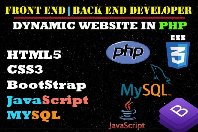 I will develop dynamic website with custom cms in php