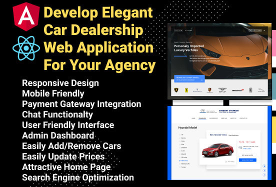 I will develop elegant car dealership web app for your agency