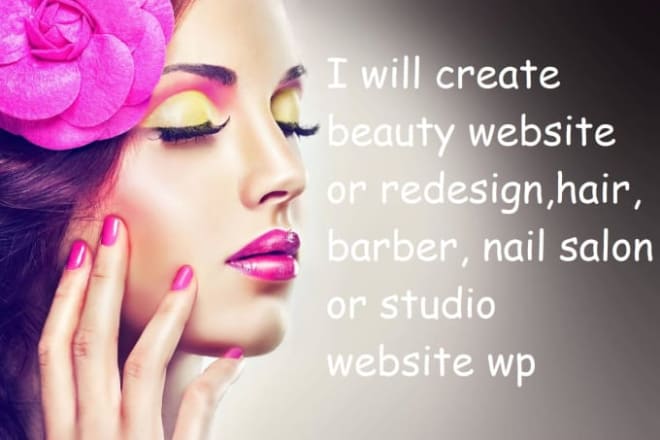 I will develop hair salon spa cosmetics and beauty website