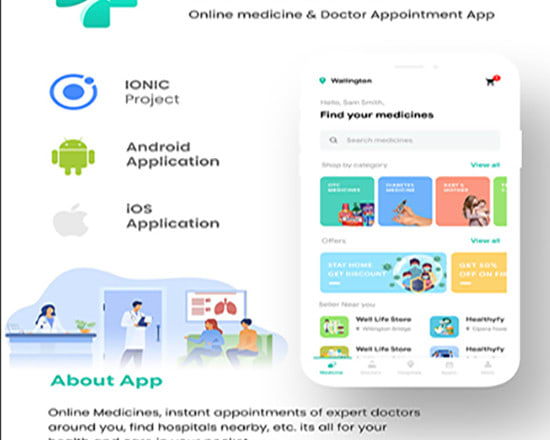 I will develop medical services app android and IOS for your business