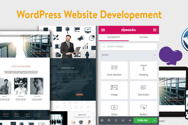 I will develop website with wordpress, elementor pro, wp bakery and woocommerce