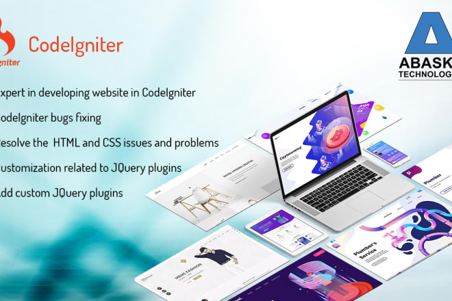 I will develop websites in codeigniter framework