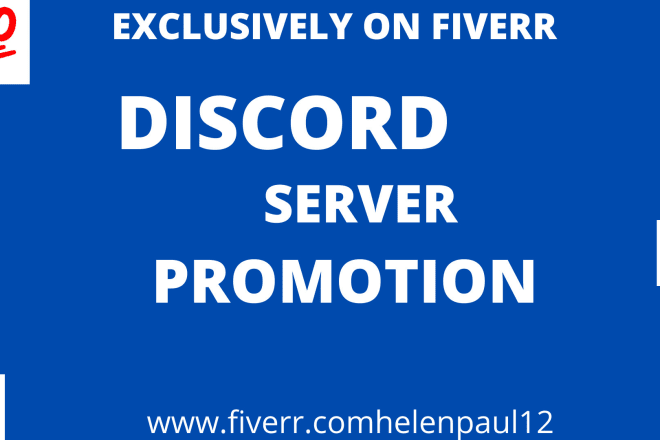 I will discord server promotion to 500k active members