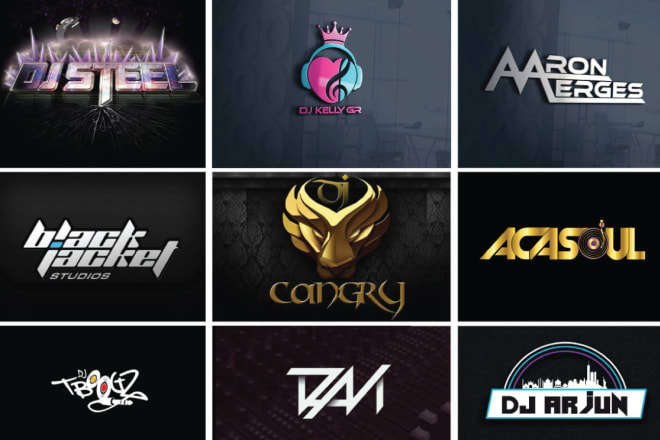 I will dj stunning, text logo for your brand, band, dj or company