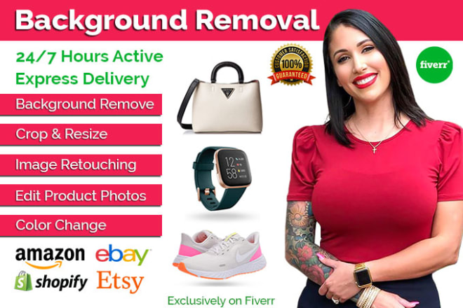 I will do 100 photos background removal by photoshop editing
