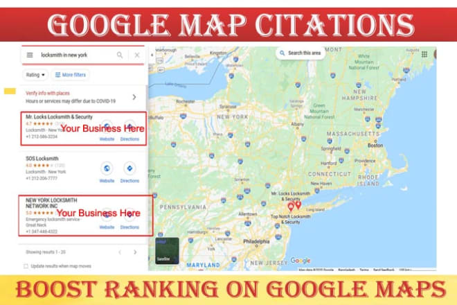 I will do 1000 google map citations with local listings