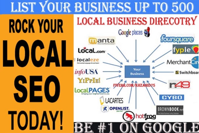 I will do 500 live local listings for USA local business