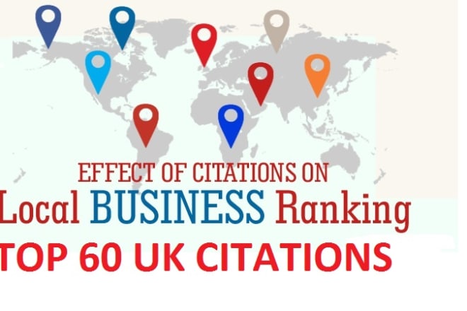 I will do 60 uk local seo citations for your local business listing