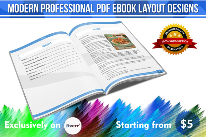 I will do a modern, professional pdf ebook design