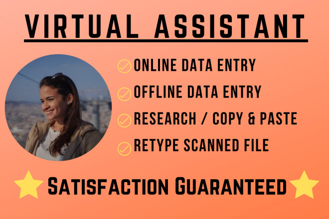 I will do accurate data entry and admin tasks