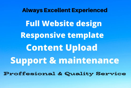 I will do advanced web design and develop for categories