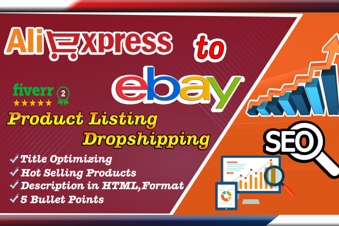 I will do aliexpress to ebay dropshipping