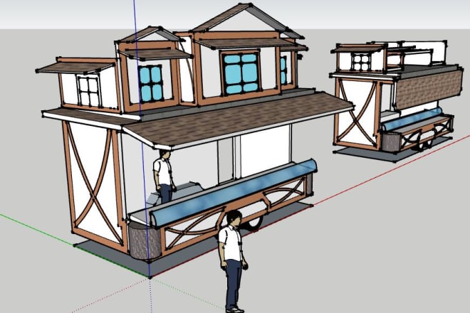I will do amazing 3d drawings with sketchup