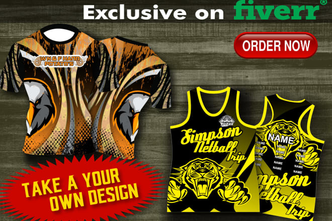 I will do amazing t shirt design and sublimation sportswear design