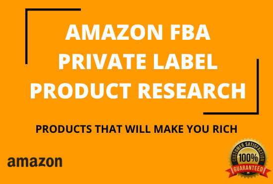 I will do amazon fba private lable product research