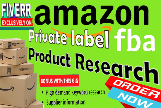 I will do amazon product research for fba private labeling