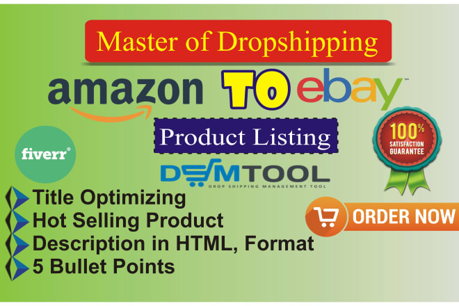 I will do amazon to ebay best selling products dropshipping