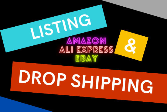 I will do amazon to ebay dropshipping and products listings