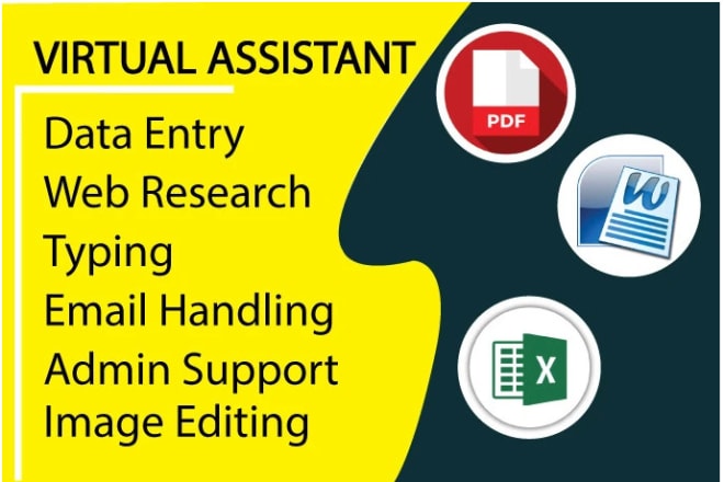 I will do any kind of excel or data entry work for you in 5 only