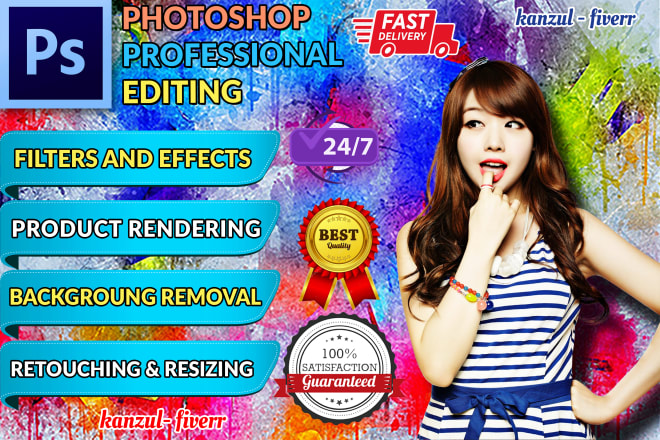 I will do any photoshop editing in just 2 hours