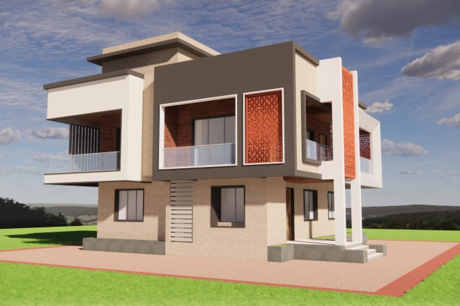 I will do architectural drawing and 3d rendering