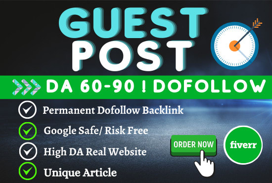 I will do article writing, permanent guest post dofollow backlinks