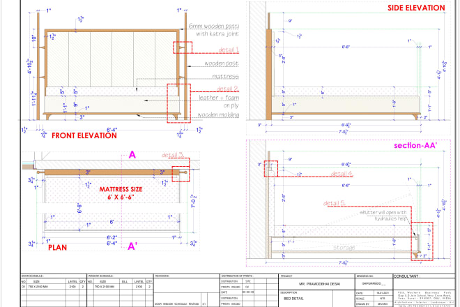 I will do autocad 2d detail drawing