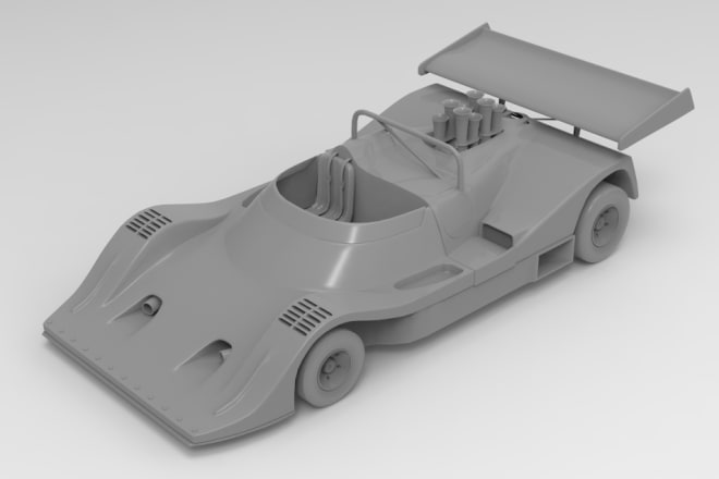 I will do automotive car 3d model for 3d print stl and product render