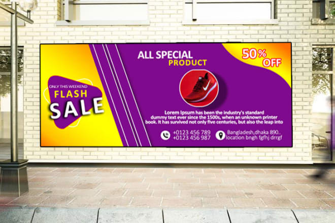 I will do awesome banner roll up banner
