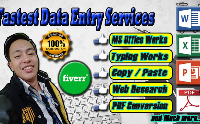 I will do awesome data entry typing work