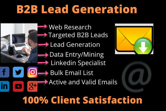 I will do b2b lead generation and targeted niche related email list