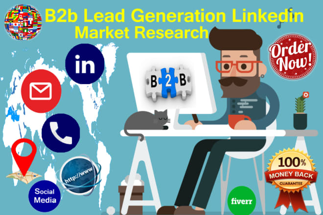 I will do b2b lead generation for target industry and target locations