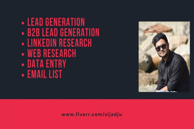 I will do b2b lead generation, web research and targeted email list