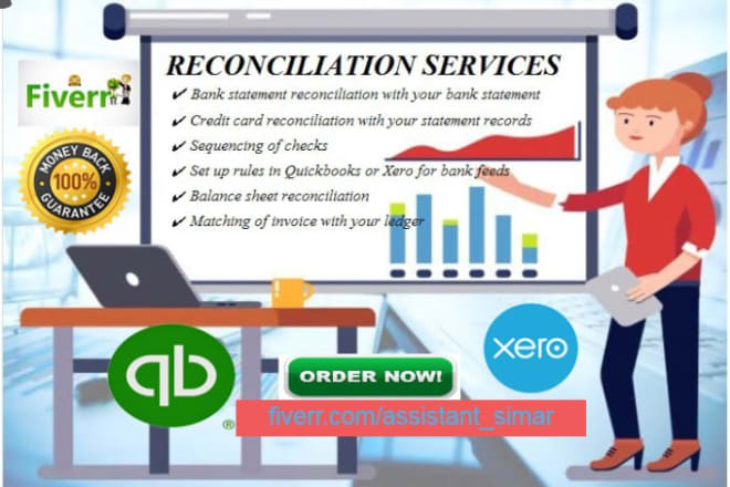 I will do bank reconciliation in excel, quickbooks, xero, sap, wave, PDF