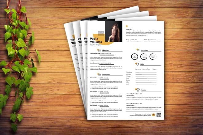 I will do best cv resume, cv writing and cover letter design