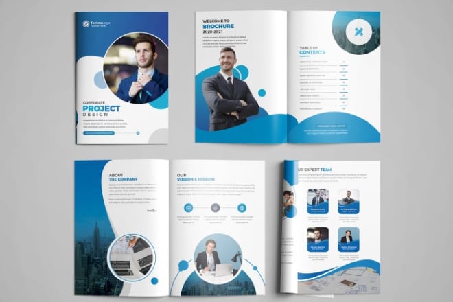 I will do company profile, booklet, brochure design